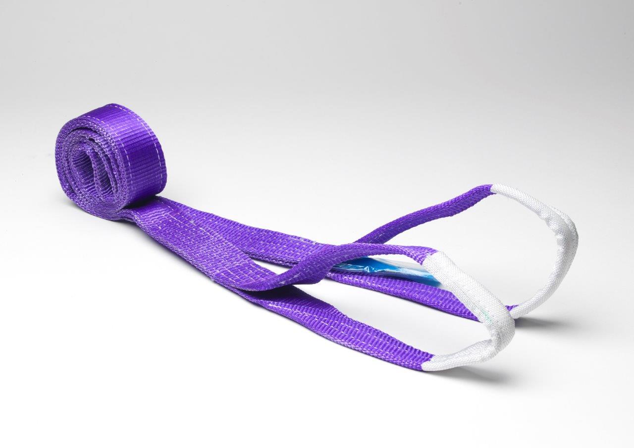 1000kg Duplex Violet Flat Webbing Slings - Made in UK 19m 1.0t