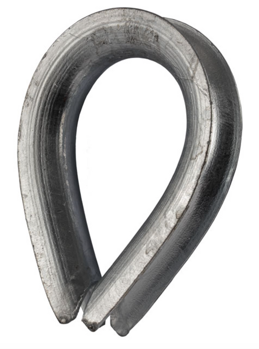 Wire Rope Commercial Thimble - Galvanised Finish 32mm