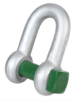Green Pin Grade 6 Square Head Screw Pin Dee Shackle