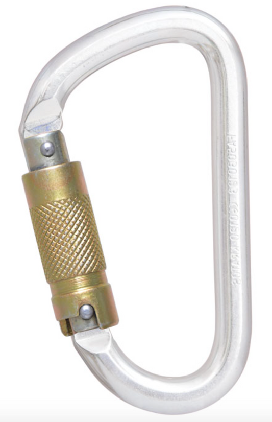 Kratos - Steel Triple Action Locking Karabiner - MBS 40 kN 22mm