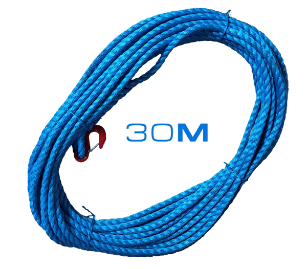 Securpulley 18mm Diameter Polypropylene Rope - 30m with Hook – RiggingUK