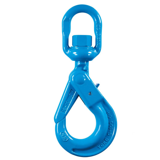 YOKE Grade 100 Swivel Self Locking Ball Bearing Hook 1.4t / Chain Size 6mm