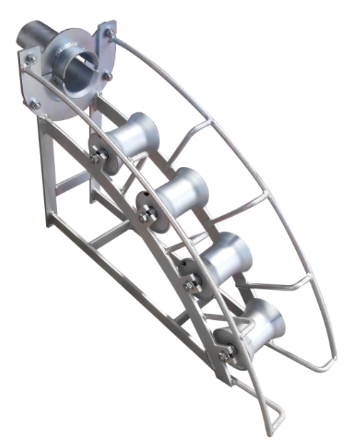 Manhole Cable Roller With Pipe Inlet (4 Roller) - Max Payload 500kg