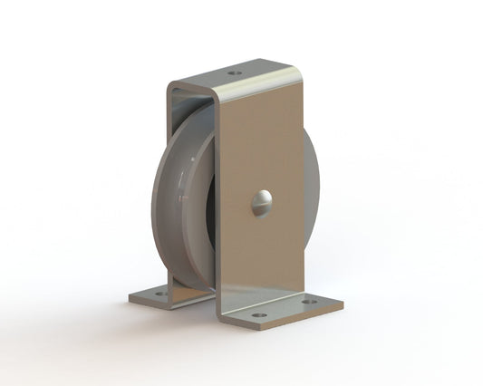 Polymide Pulley with Galvanised Bracket Type ETT-156P : 30-90kg 90kg - Pulley Ø80mm - Max rope Ø12mm