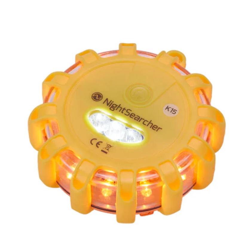 Pulsar AAA Yellow Hazard Warning Light – 360º Battery LED