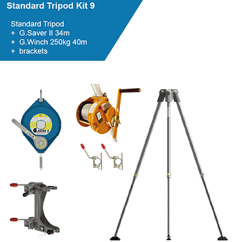GLOBESTOCK G.Tripod 230 Standard TRIPOD KIT 9 (34m)