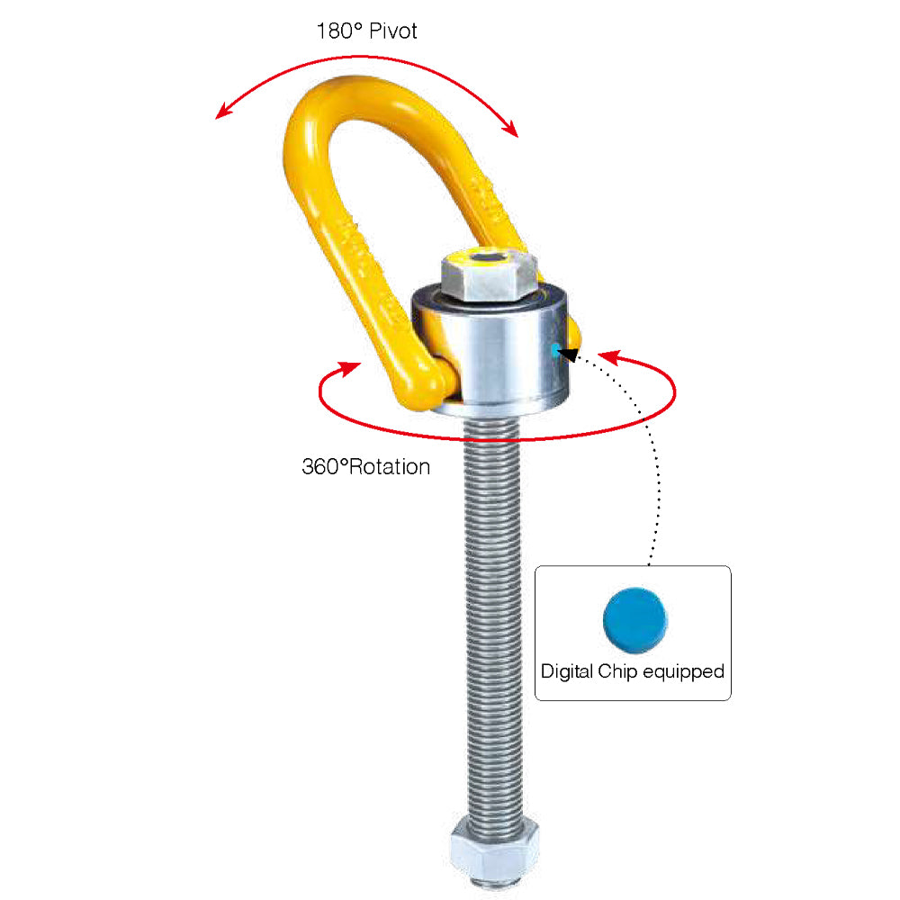 YOKE Digital Anchor Point Long Bolt - Metric Thread Usage