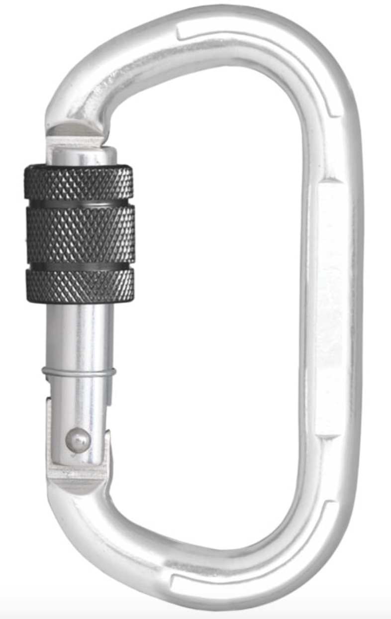 Kratos - Aluminium Keylock Screw Locking Karabiner 15mm