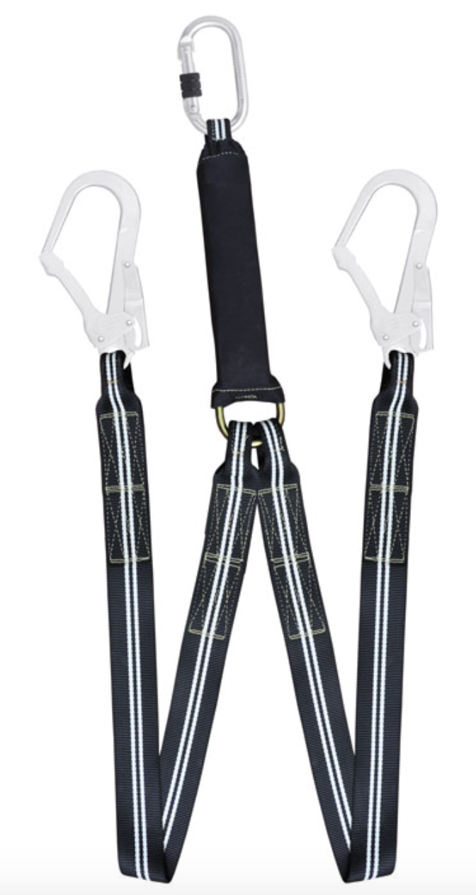 Kratos - 1m or 1.5m Flame Resistant Y Forked Webbing Lanyard