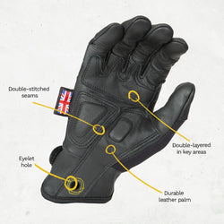 Dirty Rigger Leather Grip âą 3.0 Multi-Purpose Gloves (Full Fingered)
