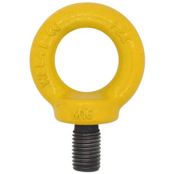 Grade 80 Lifting Collared Eyebolt - Yellow Finish