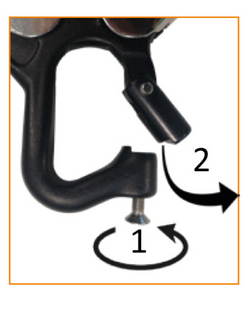 Kratos - Aluminium Double Action Pin Opening Eye Scaffold Hook