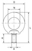 ONYX Grade 80 Black Finish Eyebolt - OXEB