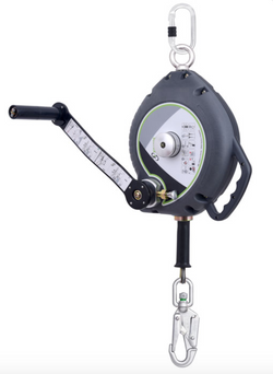 Kratos - 20m Olympe Wire Rope Fall Arrest Block c/w Integrated Rescue Winch