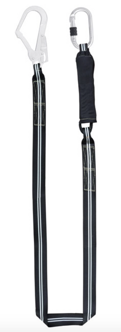 Kratos - 1m/1.5m/2m Flame Resistant Shock Absorbing Webbing Lanyard