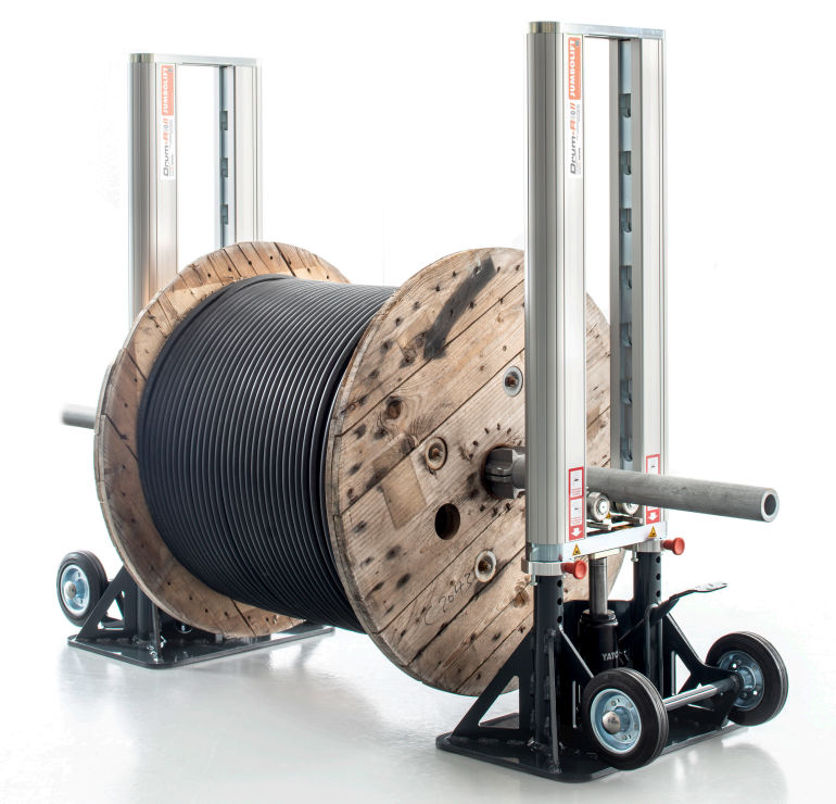 6000kg Drum-Roll JUMBOLIFT Hydraulic Cable Drum Lifting Jack – RiggingUK