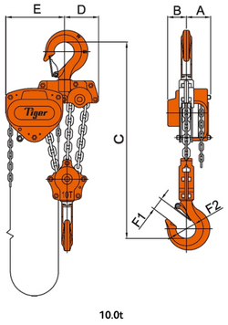 10,000kg CHAIN BLOCK PROCB14