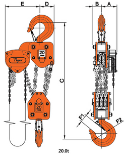 20,000kg CHAIN BLOCK PROCB14