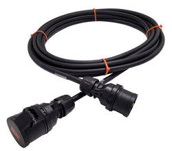 10m - Power Extension Cable 16Amp 400v - 2.5mm HO7-RNF - 5 Pin IP44
