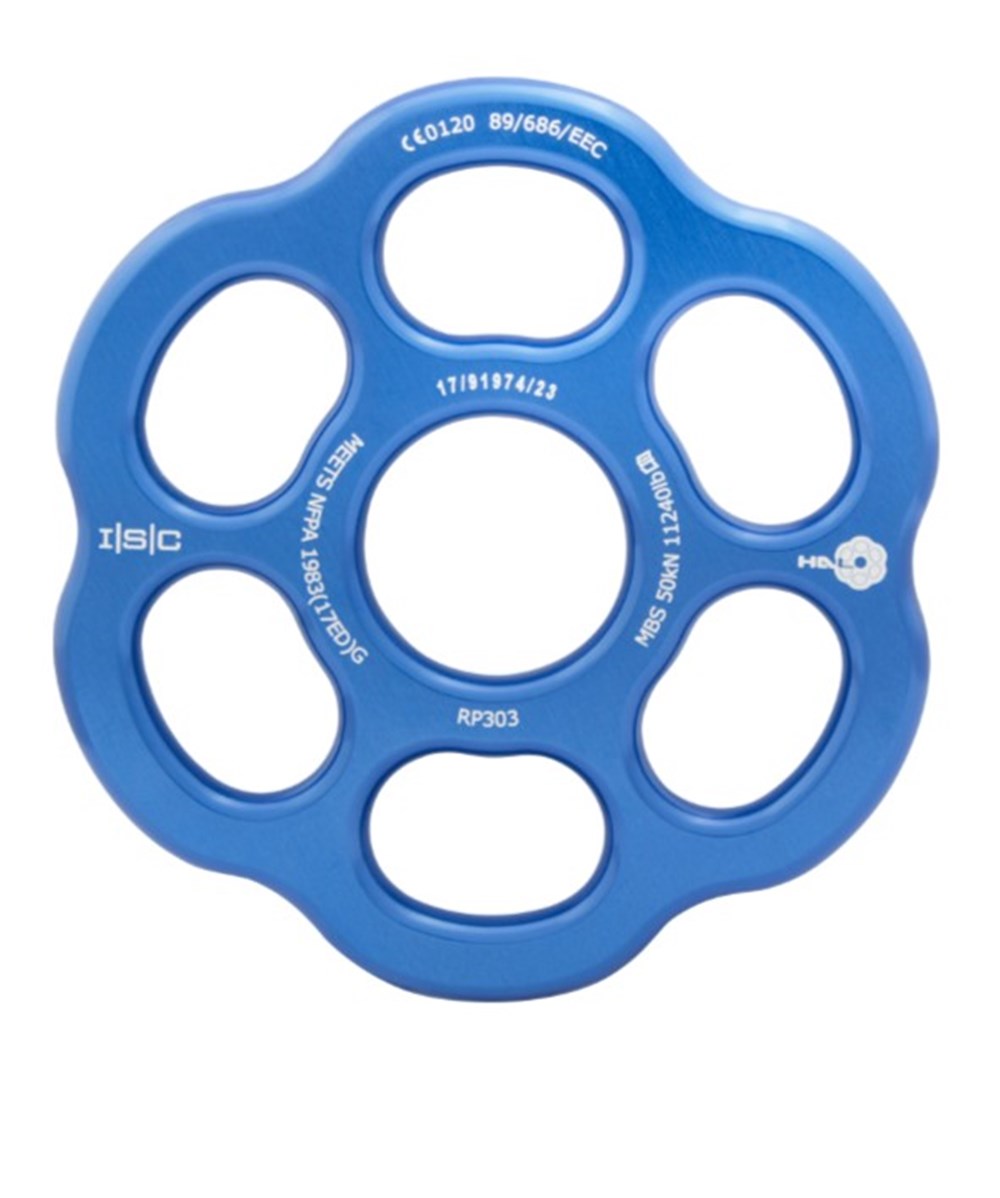 ISC Medium HALO Rigging Plate - MBS 50kN - Blue