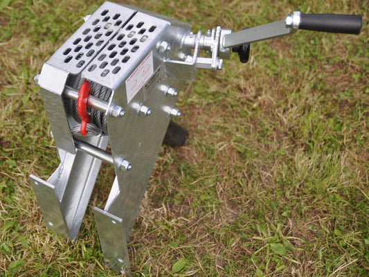 Trailer Winch 3T Vertical Mount with Hook & 8mm 12m Wire Rope