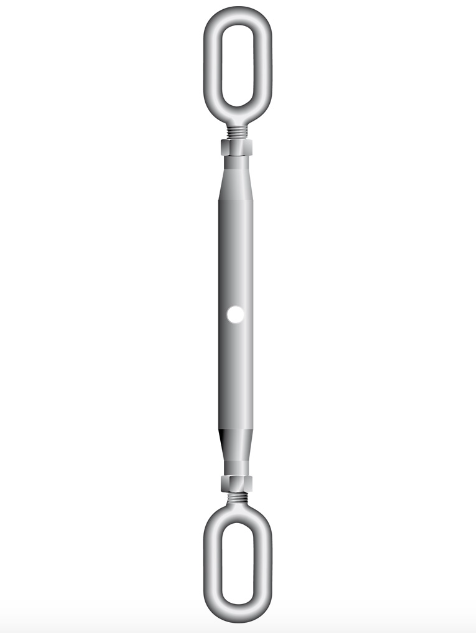 Closed Body Rigging Screw Eye/Eye 48mm / 11.0t