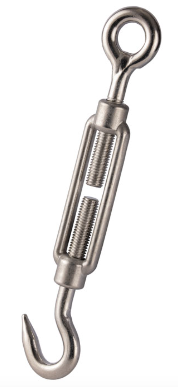 Stainless Steel Open Body Straining Screw Hook/Eye 6mm