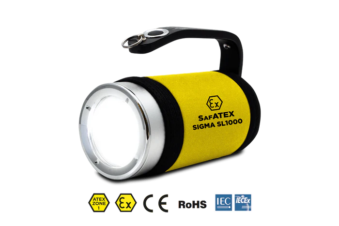 Sigma RSL 1000 - 890 Lumens - Zone 0 - Rechargeable ATEX Searchlight