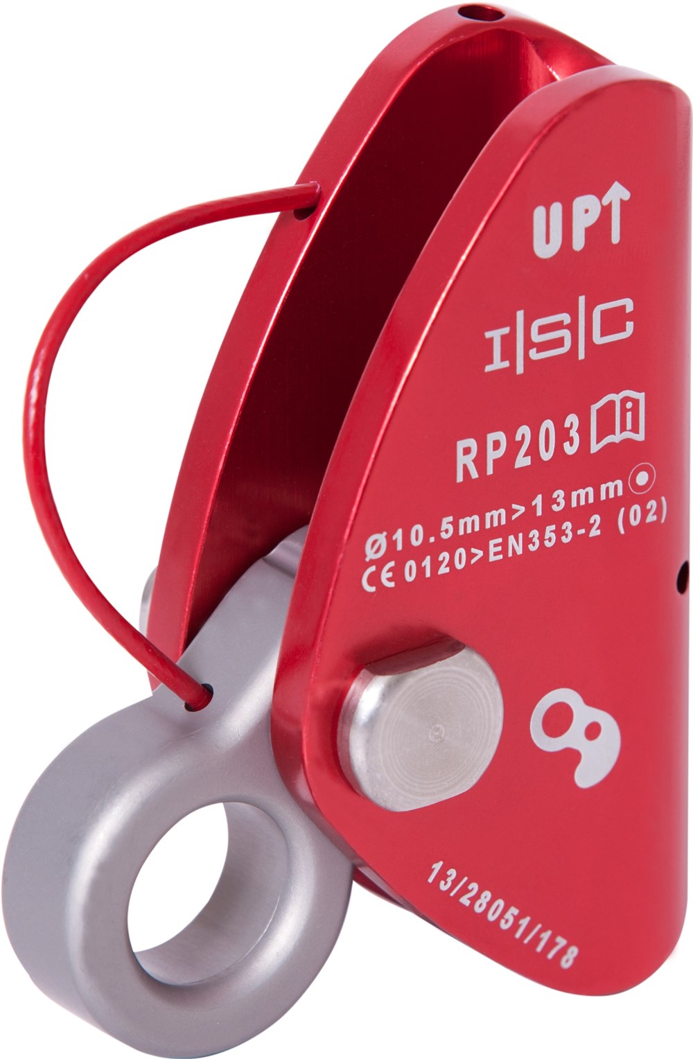 ISC Mini Rope Grab - For 10.5 to 13mm Rope - Fixed Axle