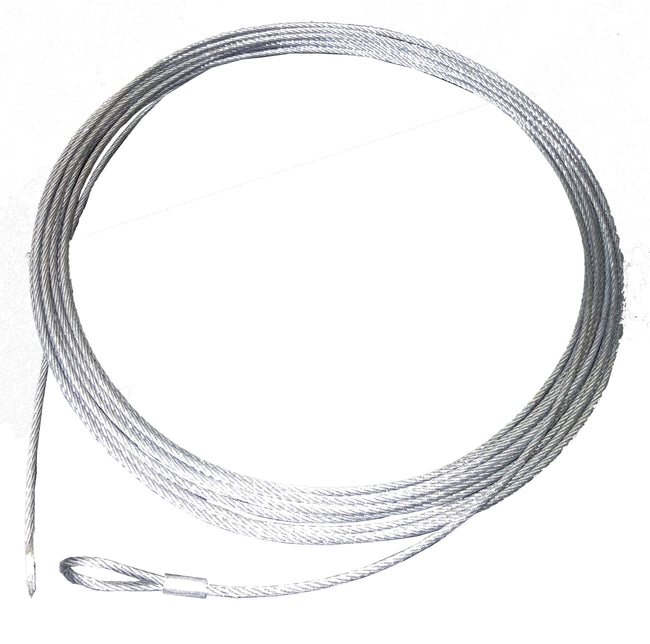 2mm 7 x 19 Galvanised Wire Rope, 10 metres long