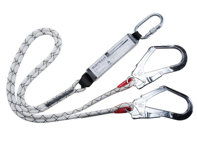 Double Kernmantle Rope Lanyard With Shock Absorber