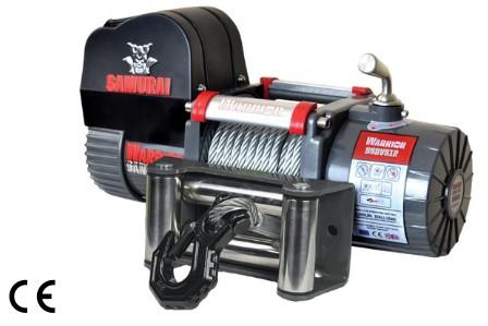 Samurai 9500 (4309kg) Short Drum Winch with Steel Cable 12v