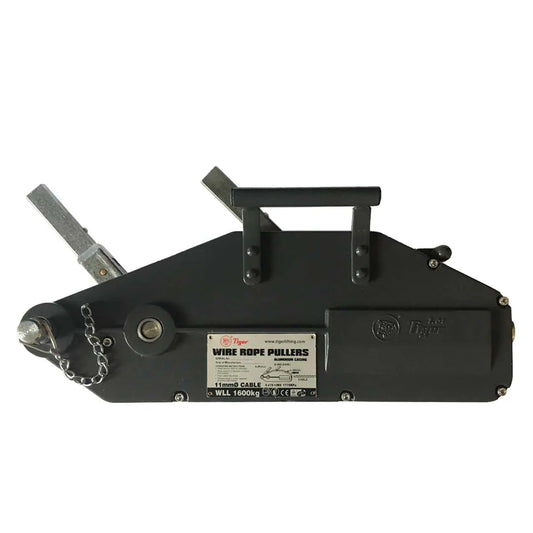 Wire Rope Puller TRPA with Aluminium Casing - 1600kg Lift 1600kg - Pulling 2400kg with 30m of Wire Rope