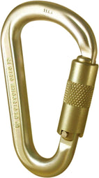 ISC HMS Screwgate Steel Karabiner - MBS 50kN - Zinc Plated