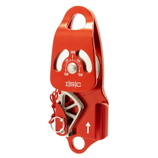 ISC Single Progress Capture Pulley - One Way Locking - MBS 30kN - Rope Dia 10mm to 13mm
