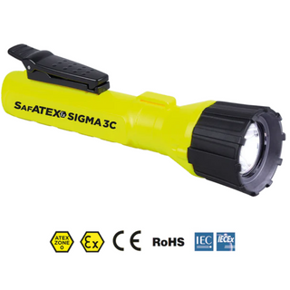  Sigma 3C - 150 Lumens - Zone 0 - ATEX Flashlight