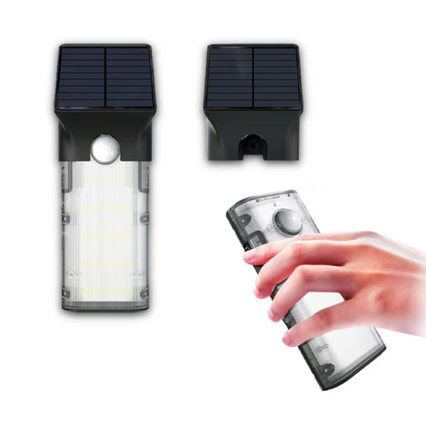  NexSun 2-in-1 solar wall light with detachable light