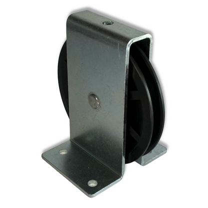 Webi ETT-116P Black Polyamide Pulley with Galvanised steel bracket 