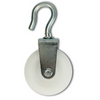 WEBI White Polyamide (Nylon) Pulley with Rotating Steel Hook ETT-198P - Capacities 15-70kg