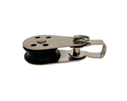  Pulley with Removable Pin & Bracket (Bracket Stainless, Wheel Polymide) Ref: 166-12-5