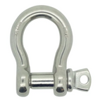 RiggFix Load Rated Stainless Steel Screw Pin Bow Shackle