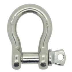 RiggFix Load Rated Stainless Steel Screw Pin Bow Shackle