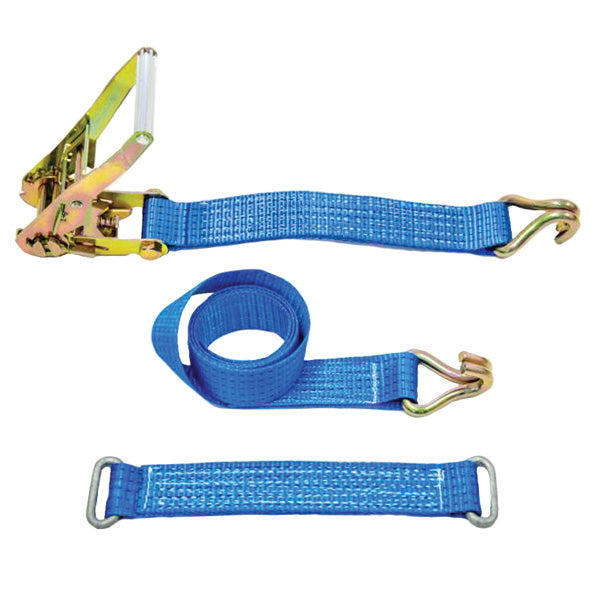 Recovery Wheel Straps Complete System with Claw Hook and Flat Strap Links Extra Per Metre