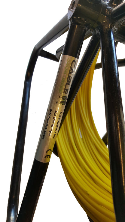 4mm 100m Yellow Rod on Black Reel / Cobra Ref:102.1.4