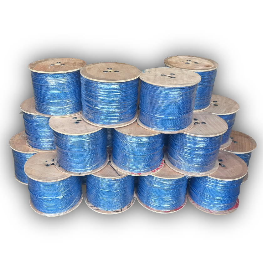 Duct Draw Rope  - 6mm Blue Polypropylene 500m