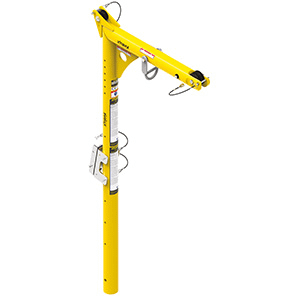Xtirpa 76mm Davit Arm with Built In Mast, 1524mm Height x 610mm Reach