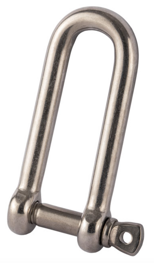 Stainless Steel Long Screw Pin Dee Shackle 12x12mm
