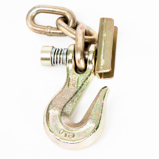 Locking Grab Hook with 3 Chain Links – Portable Winch UK