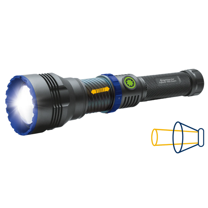 Explorer 1150 ZOOM Rechargeable LEP Zoom Flashlight - 1150 lm