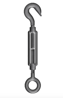  Open Body Mild Steel Straining Screw Hook/Eye 24mm